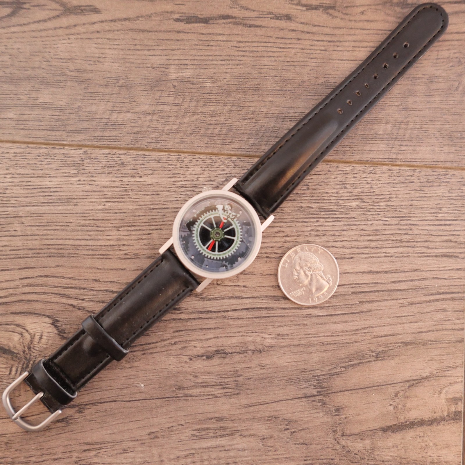 Charlie Chaplin TEMPUS FUGIT Modern Times Unisex Analog 33mm Watch, Black Band