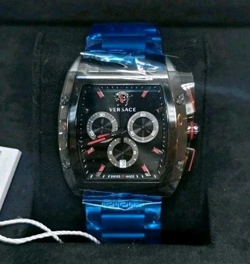 VERSACE Dominus Chronograph Swiss Quartz Men’s Analog Watch VE6H00623 (NIB)