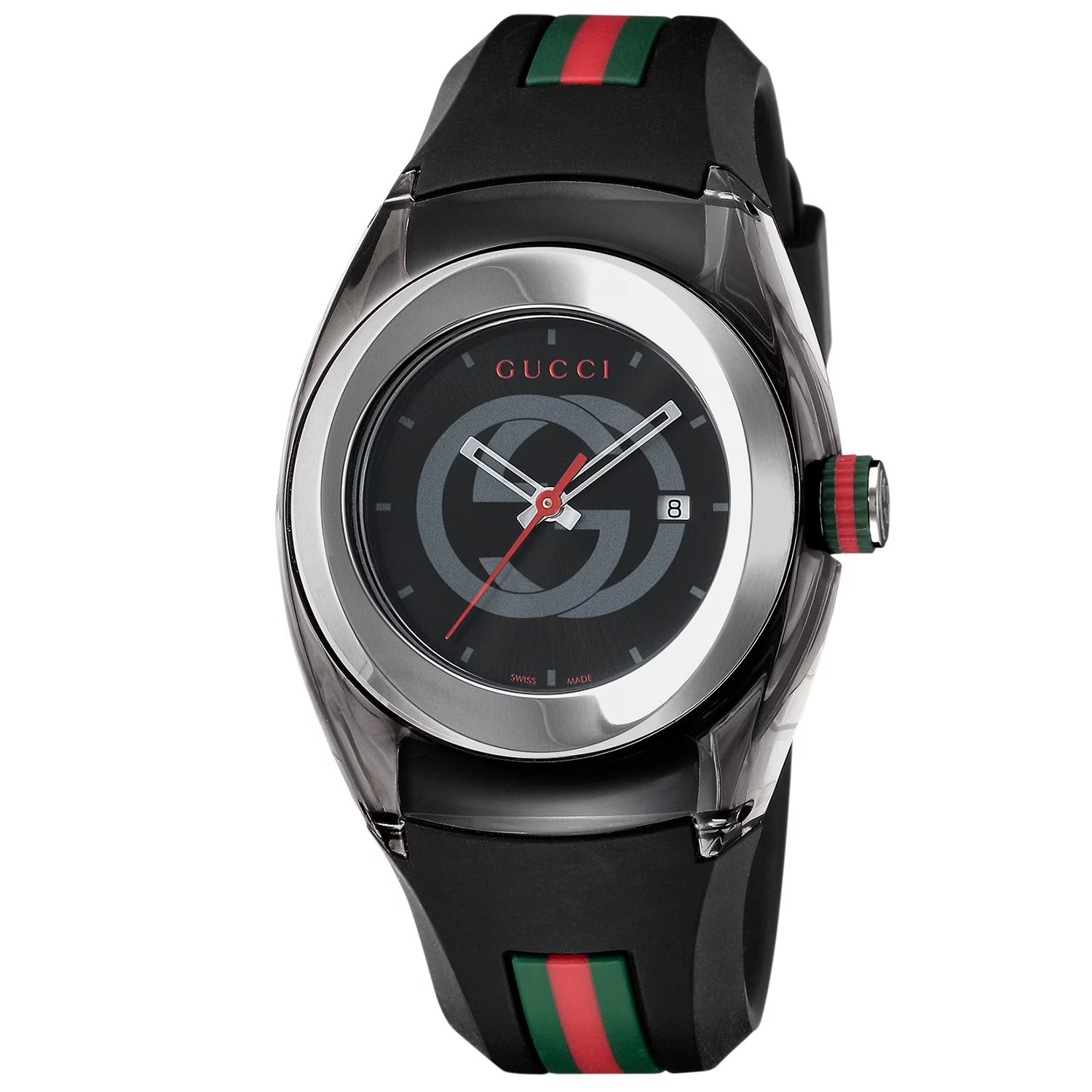 New GUCCI SYNC BLACK QUARTZ SPORT XXL YA137101 WATCH WITH BOX