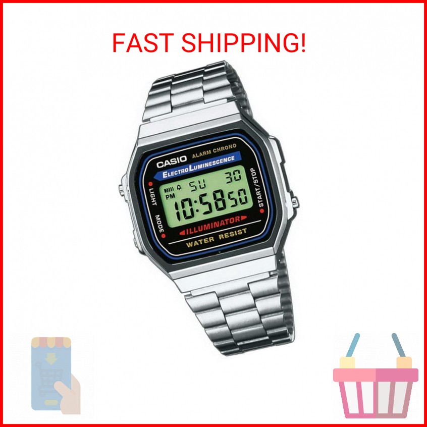 Casio Men’s Vintage A168WA-1 Electro Luminescence Watch