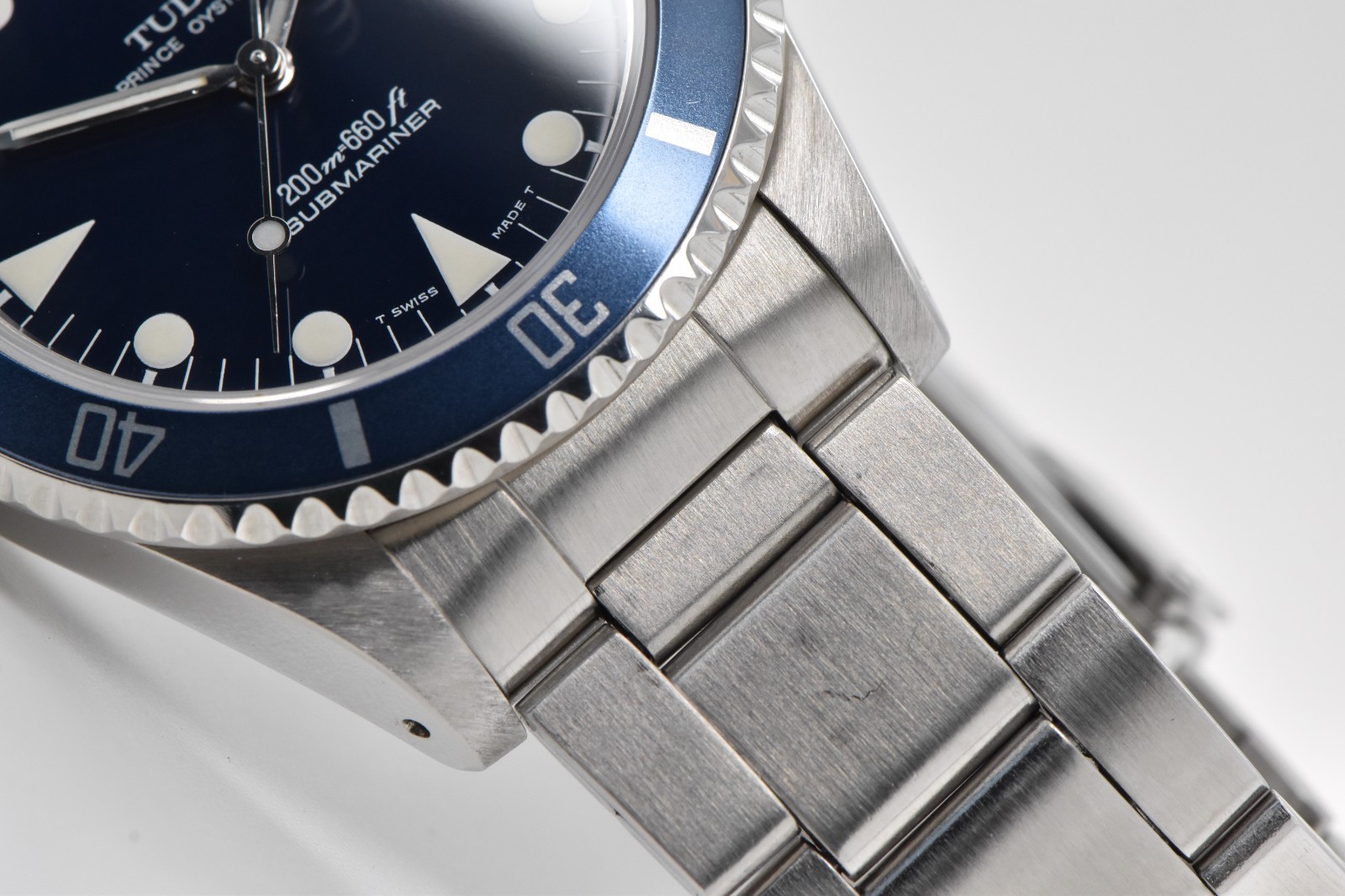 1996 Tudor Prince Oysterdate Submariner Date Minisub 36mm Steel Blue Dial 75190