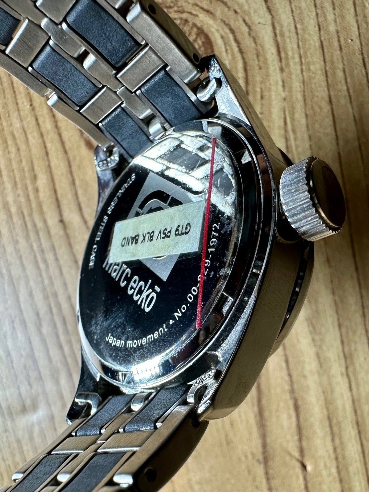 Marc Ecko Designer Watch Silver-Tone No.00-829-1972 Fresh To Depths 50M
