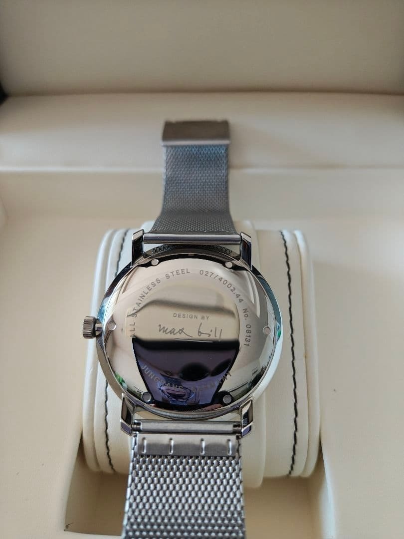 Junghans Max Bill 027/4002.44 Hand Winding 38mm White Dial Men’s Watch