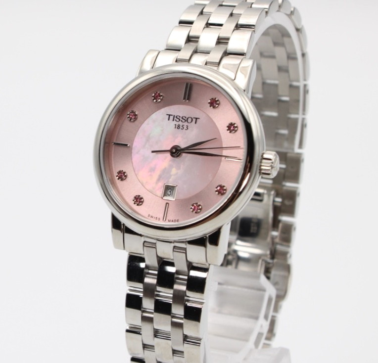 Tissot 30MM Carson Quartz Pink Mother Pearl Dial Ladies Watch T122.210.11.159.00