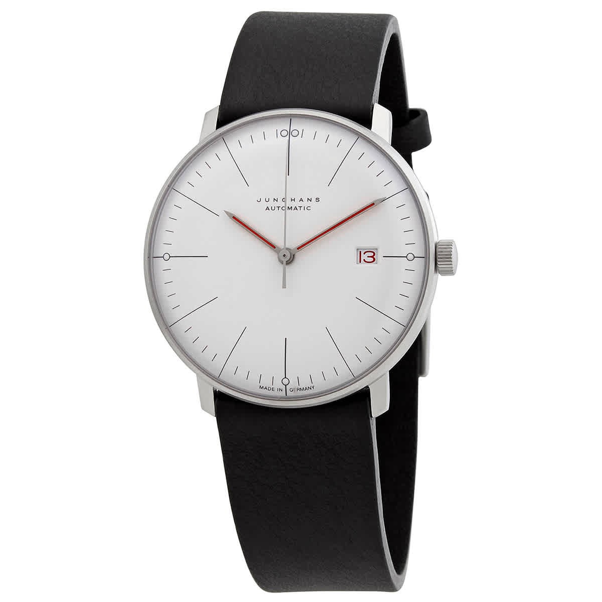 Junghans Max Bill Automatic Bauhaus White Dial Men’s Watch 027/4009.02