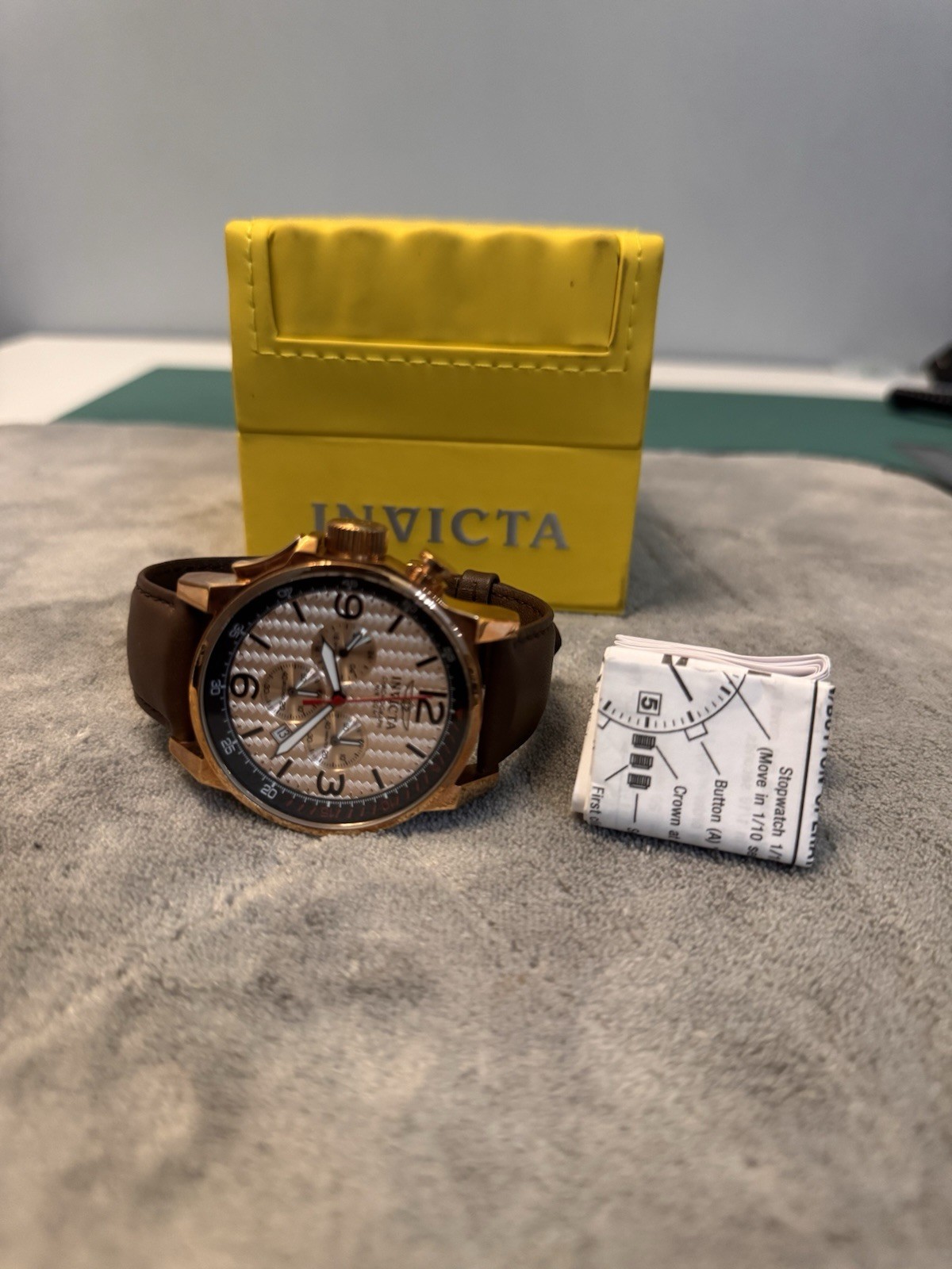 Invicta Force Men’s Quartz Chronograph 40-43.9mm 100m Leather Strap w/ Box