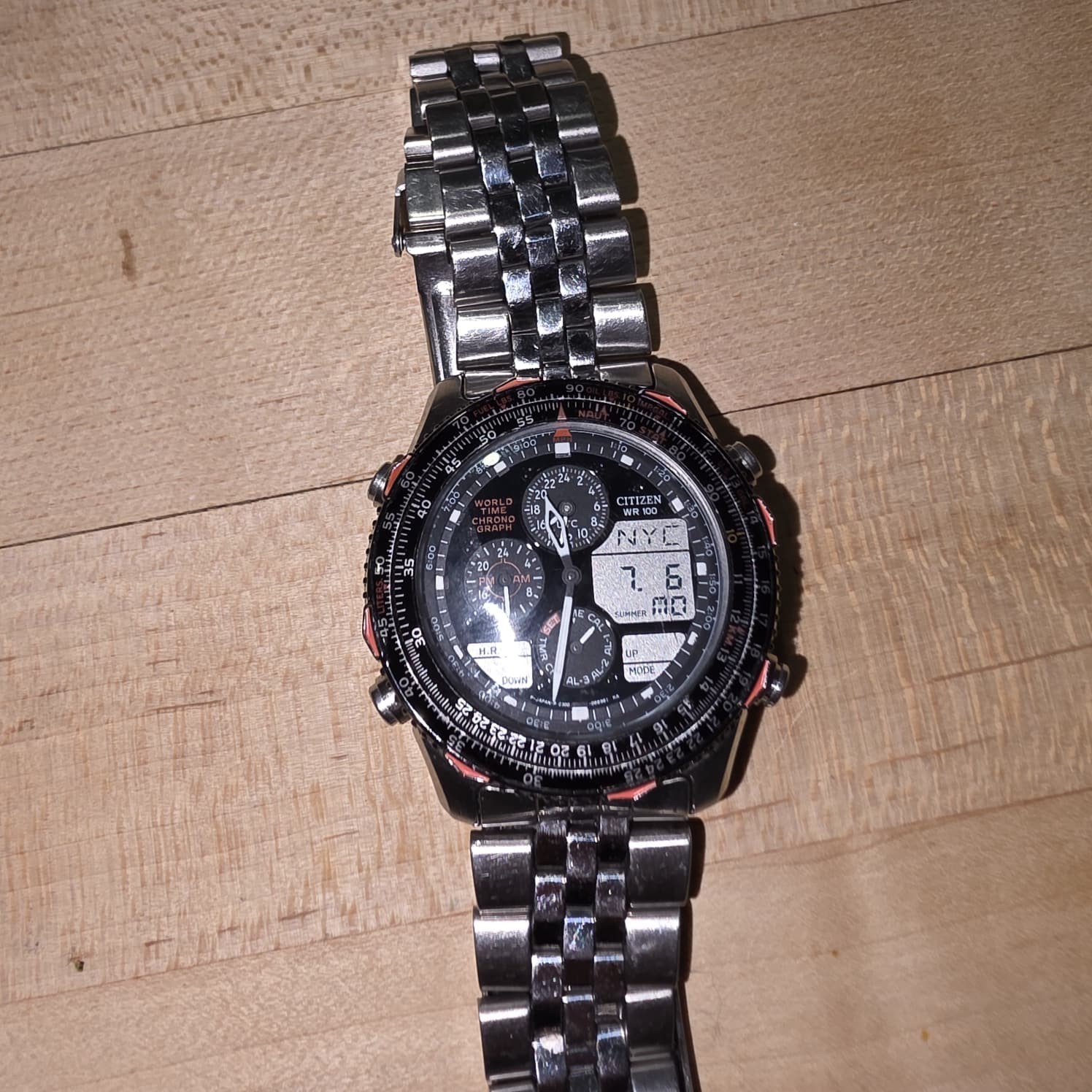 Citizen Navihawk C300 World Time Chronograph Men’s Watch