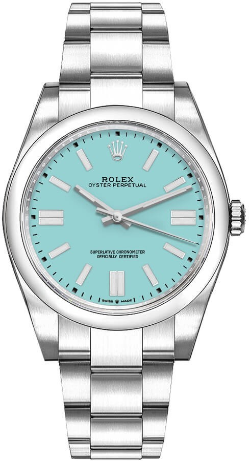 Rolex Oyster Perpetual 36mm 126000-0006 Turquoise Blue Dial Oyster Unisex Watch