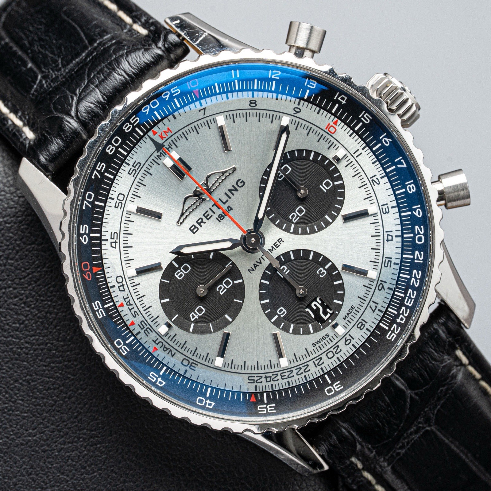 Breitling Navitimer B01 Chronograph 43 Ice Blue Dial Watch AB0138241C1P1