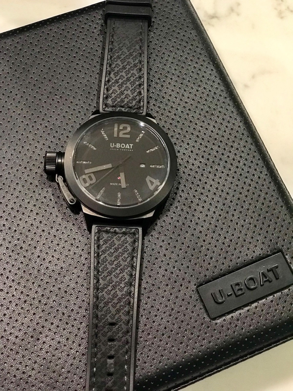 U-Boat Classico Automatic Black Carbon Fiber Dial Men’s Watch 53mm