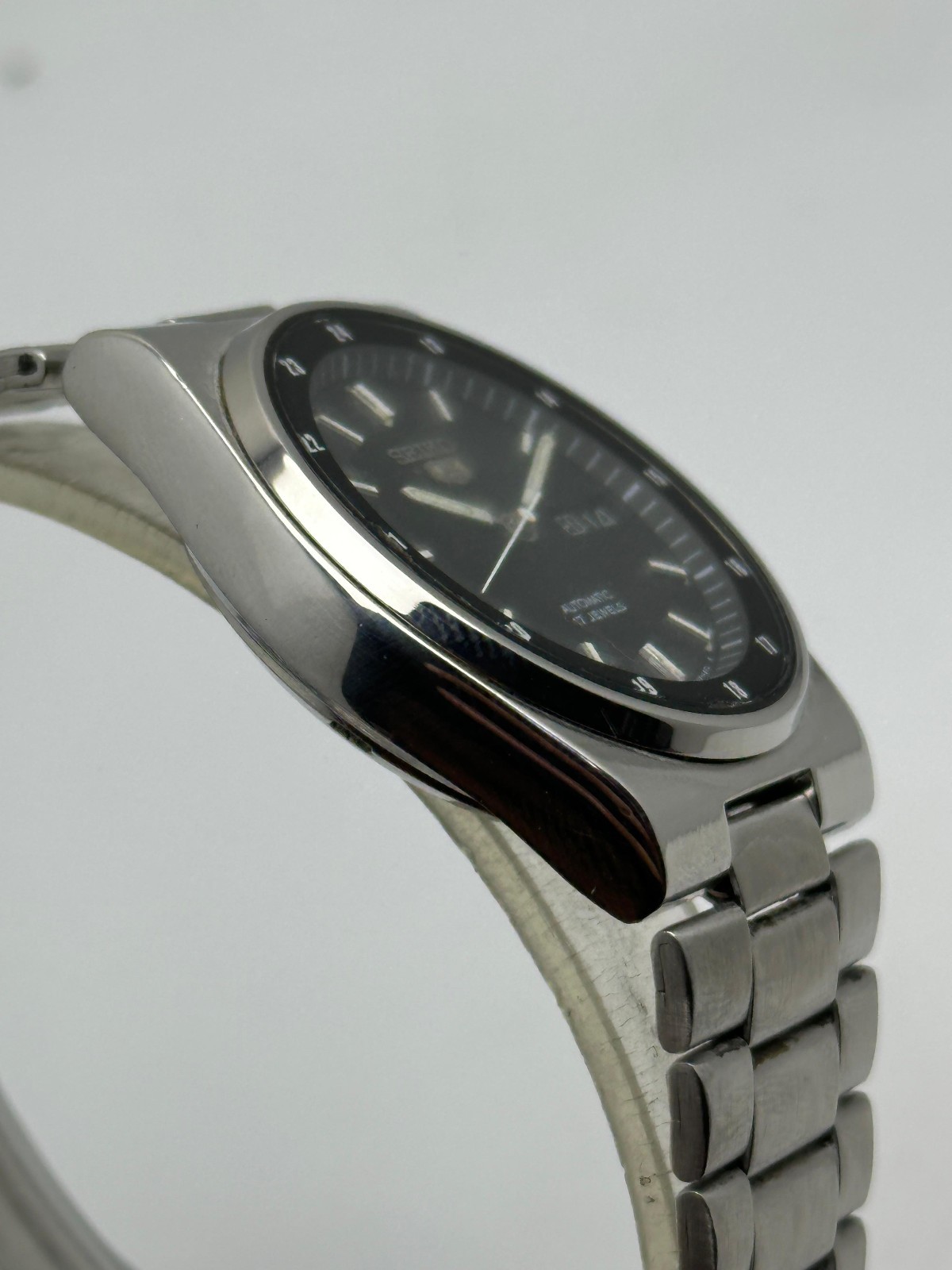 Seiko 5 Automatic 7009-3161 Railway Time Day/Date Vintage Men’s Wrist Watch
