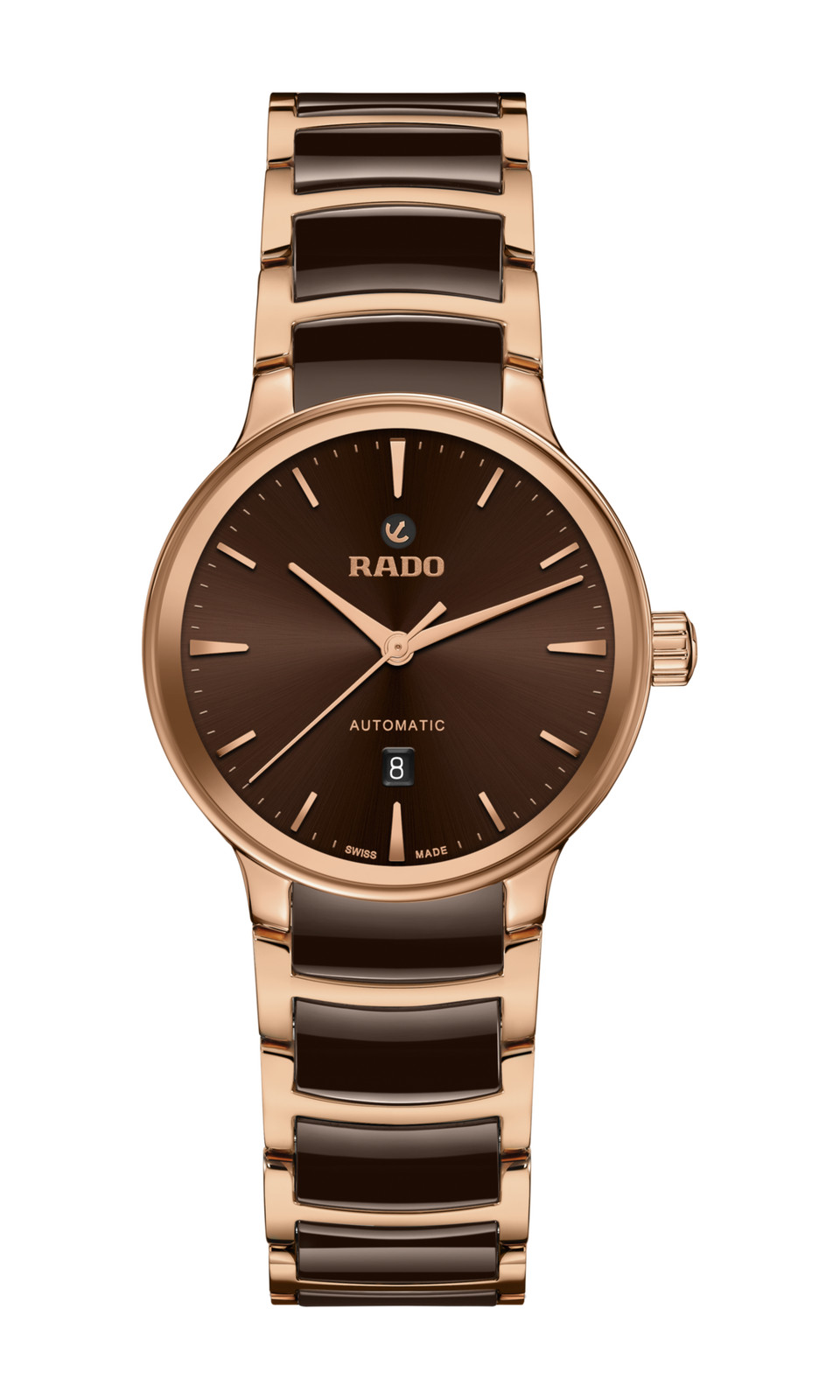 New Rado Centrix Automatic Stainless Steel Brown Dial Women’s Watch R30019302