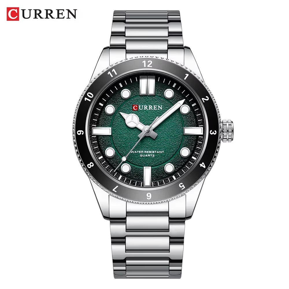 43MM CURREN Quartz Men’s Luxury Watch Dive 30M Waterproof Luminous Stainless NEW