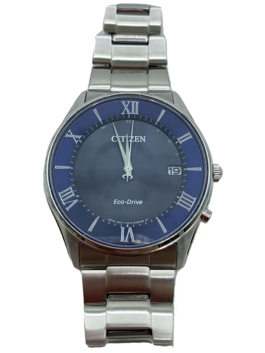 CITIZEN Solar Watch Analog Stainless NVY SLV SS H415 S112907