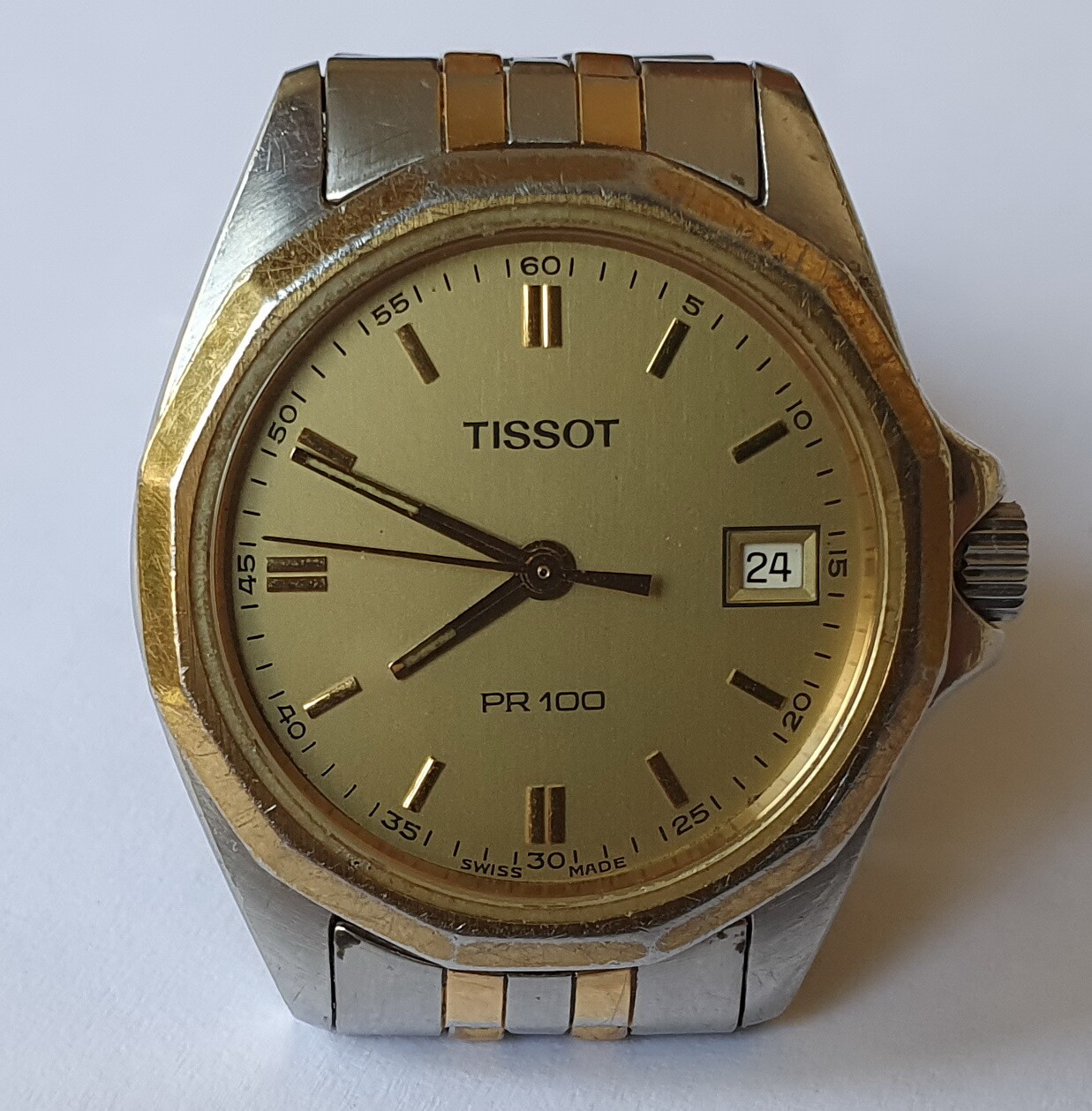 Vintage Ladies TISSOT PR100 Quartz V8 ETA956412 All Steel Sr.No. P342/442 Swiss