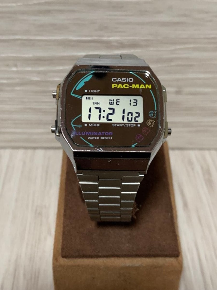 CASIO Classic A168WEPC-7AJR Silver PAC-MAN Collaboration Men’s Watch New
