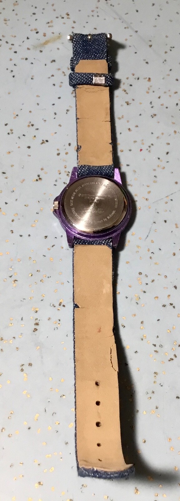 2003 NELSONIC DTE058-DORA the EXPLORER & BOOT CHILD WATCH EMBROIDERED DENIM BAND