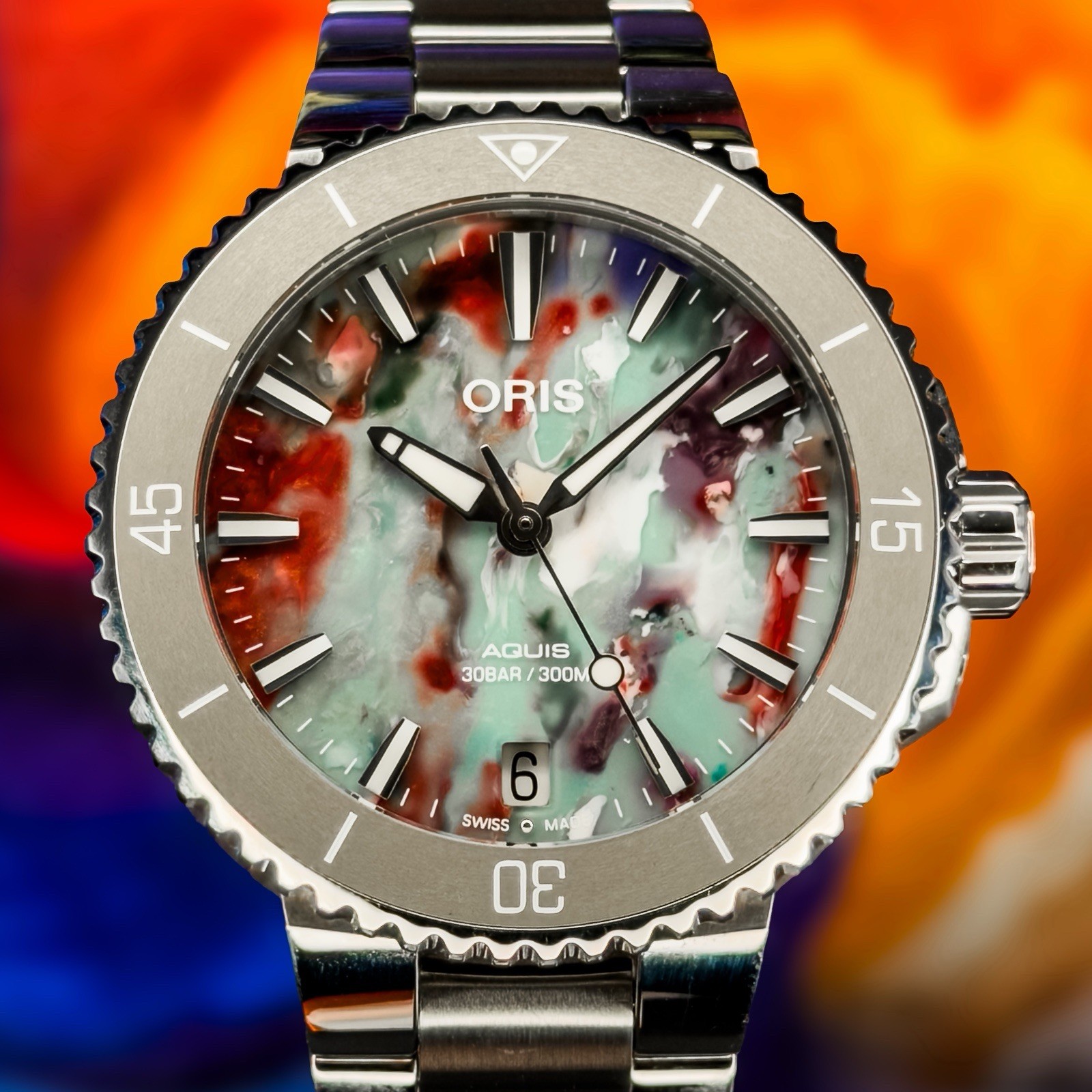 Oris Aquis Date Upcycle – 01 733 7770 4150 – 10 Yr Warranty!