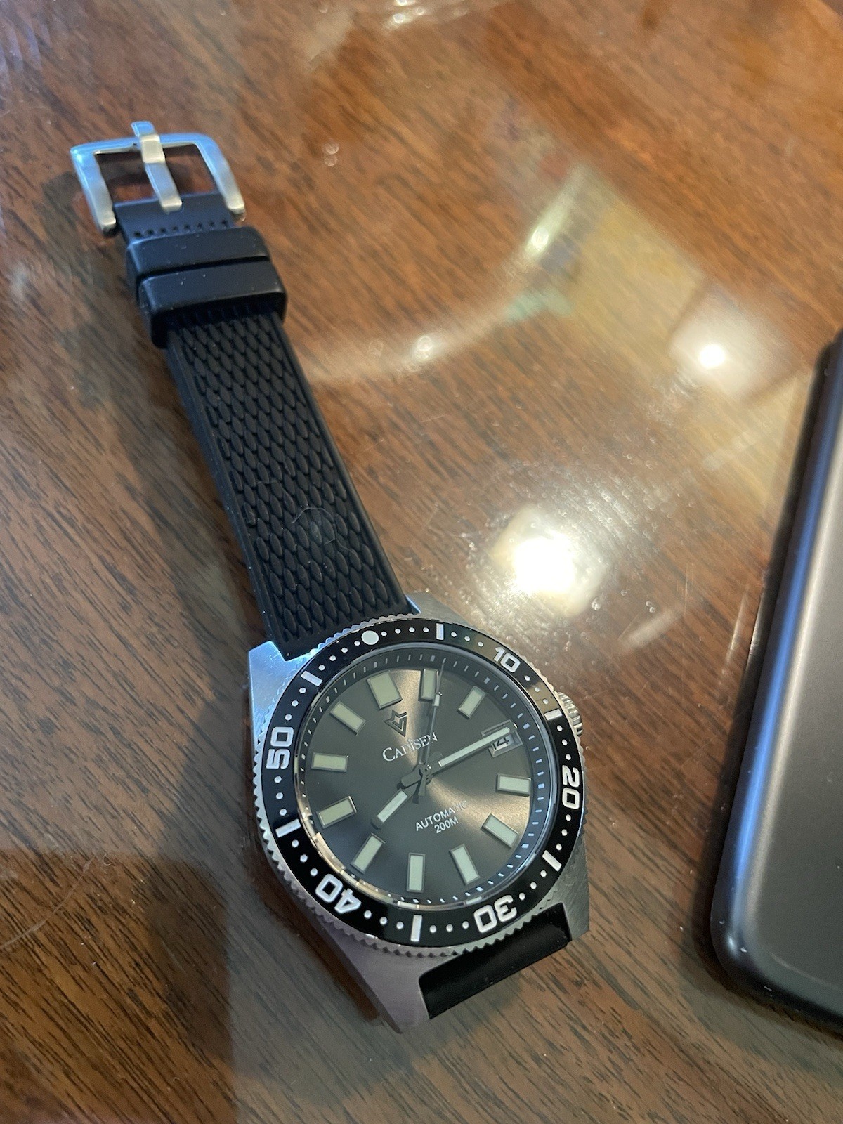 Cadisen C8207 Men Automatic Divers Watch 38MM 62 mas Homage
