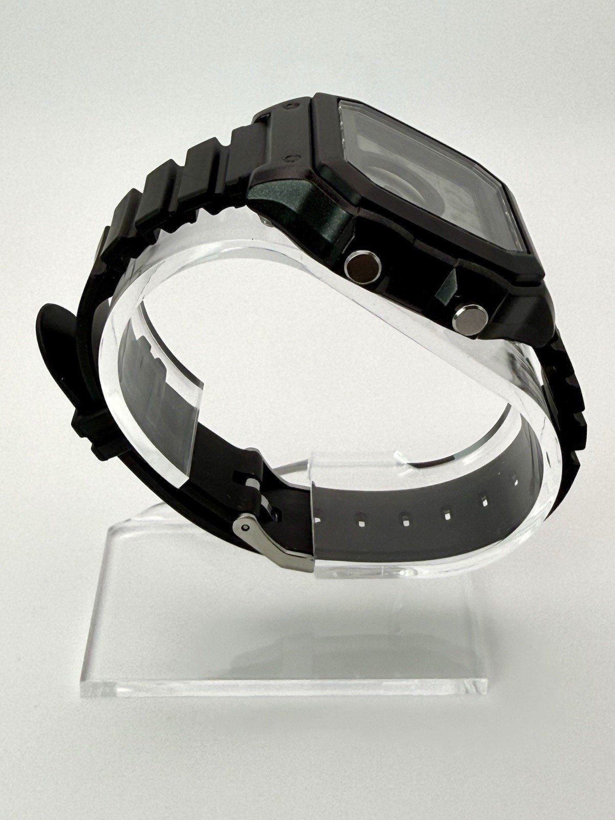 Casio AE-1200WH World Time Digital Watch Modded Dial Black/Dark Green