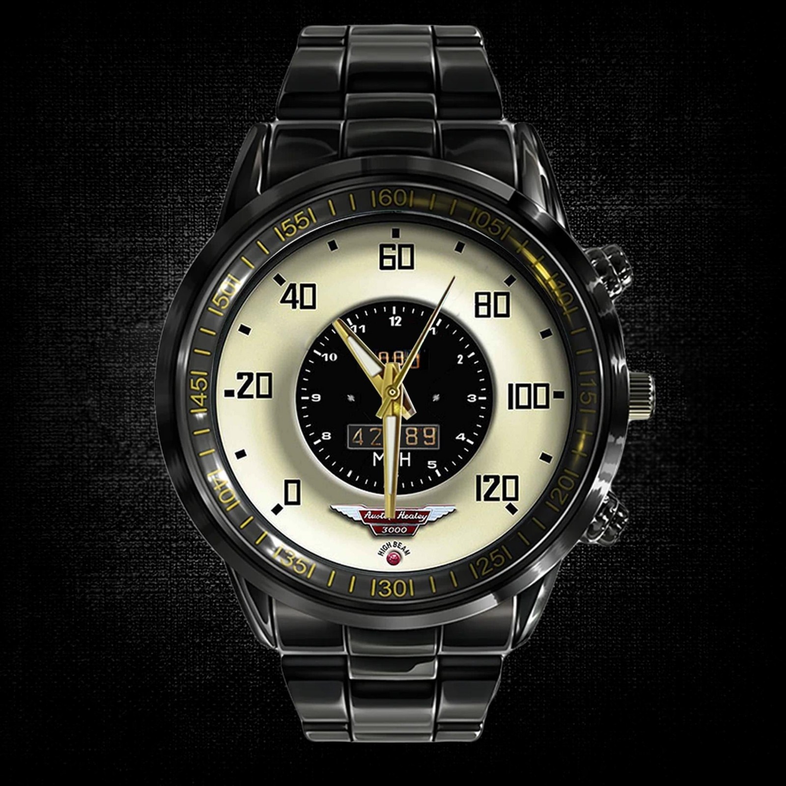 Personalized Vintage Austin New Speedometer Stainless Steel Watch Car Lover Gift