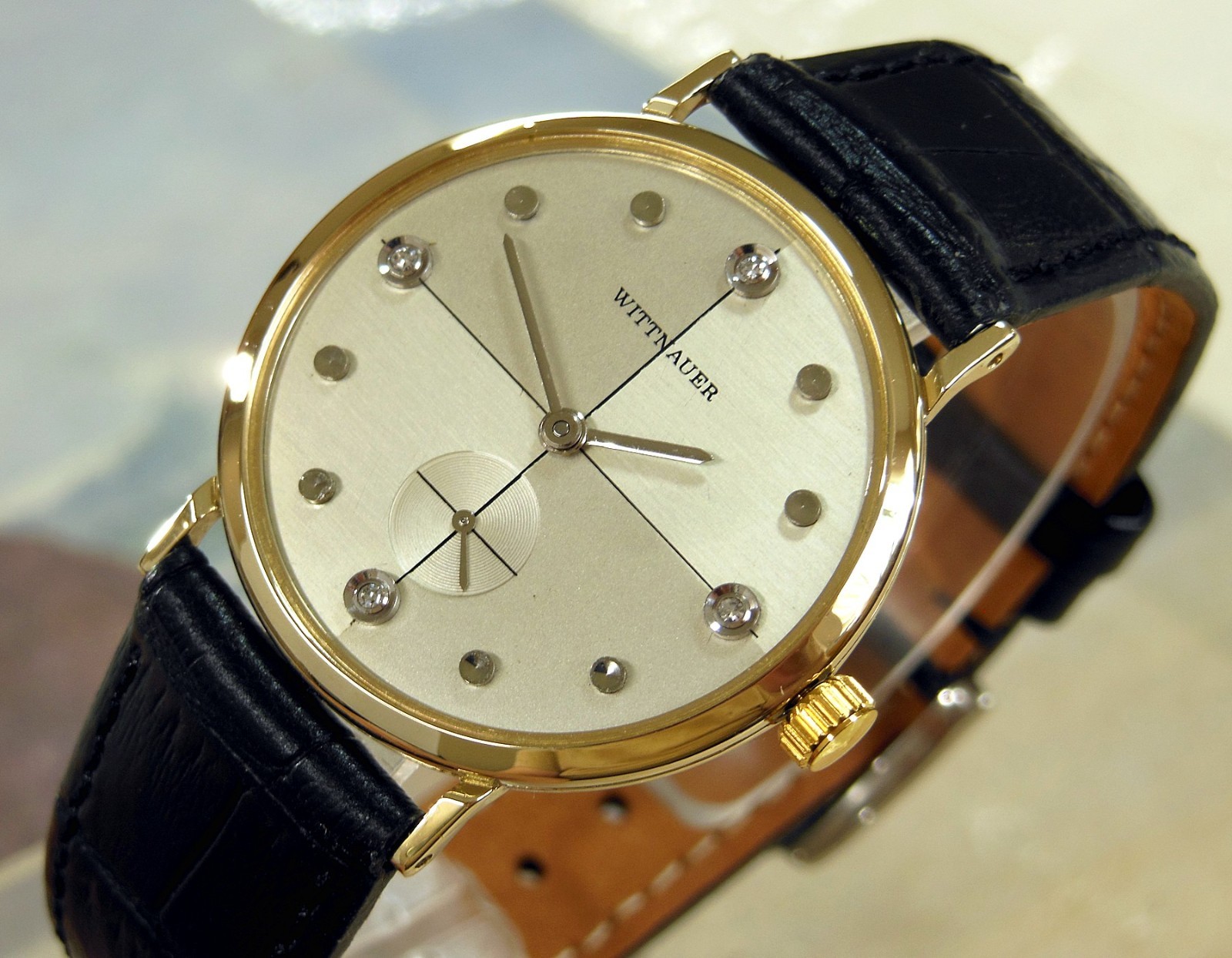 1950’s Vintage WITTNAUER, Stunning Silver / SILVER Dial, Serviced & Warranty