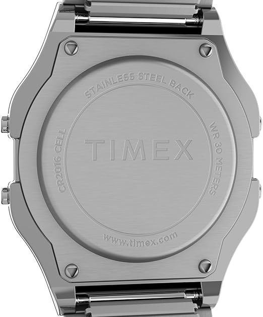 Timex T80 Digital Silver SS Expansion Band Watch – Brand New TW2R79100VQ
