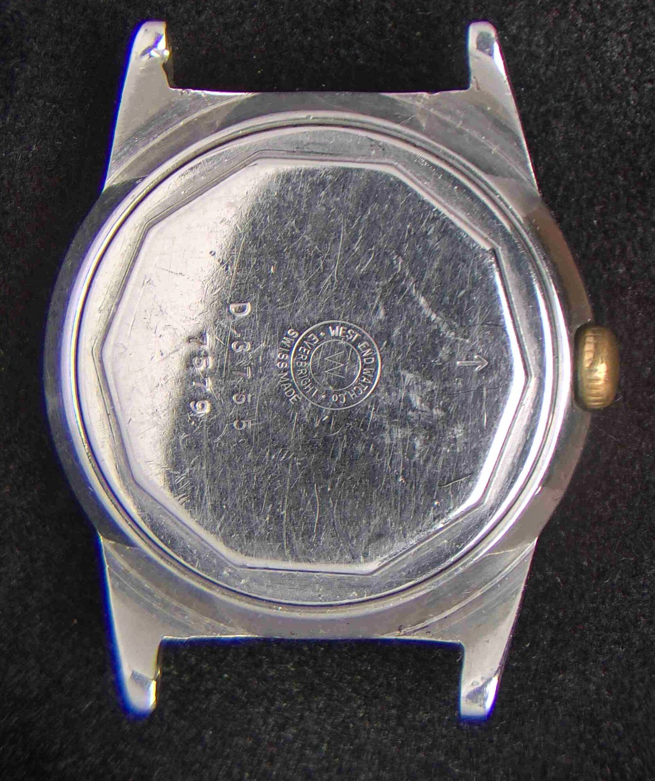 West End Watch Keepsake Red & Gold Dial Men’s Hand-Wind Vintage– Spares/Repairs