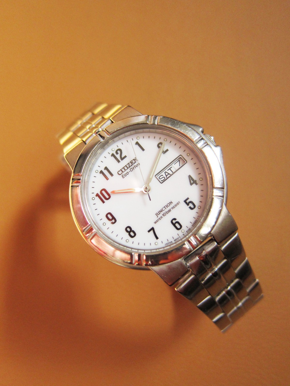 CITIZEN Eco-Drive Junction Solar Powered Quartz SS Watch (NEW CAPACITOR)