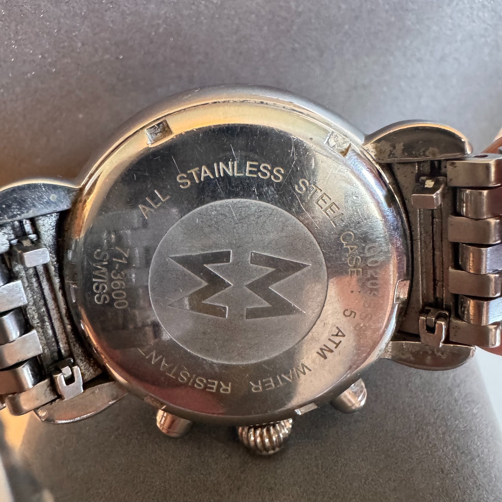Michele Diamond CSX Chronograph Watch Stainless Steel MOP Face