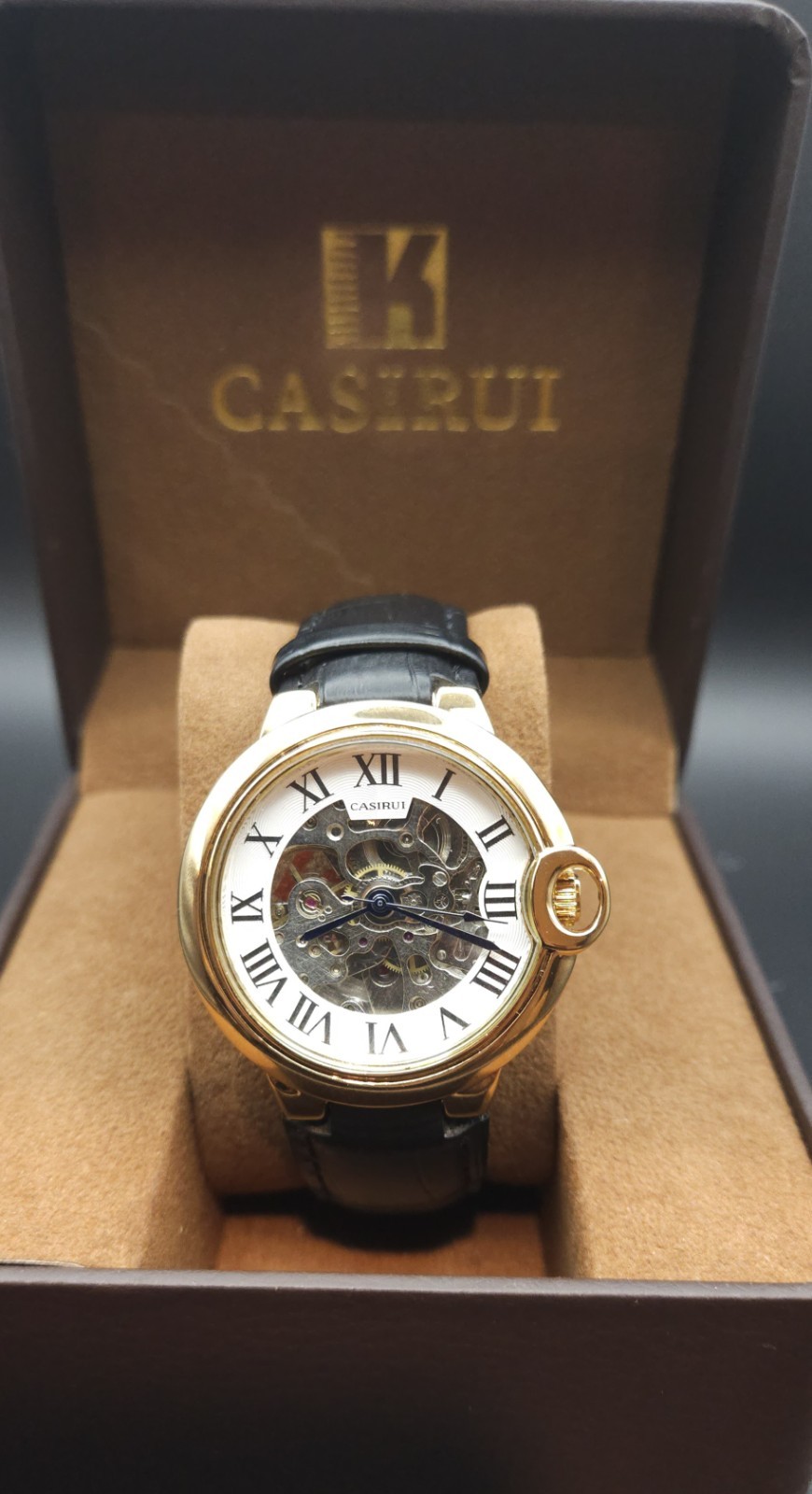 Luxury Casirui Skeleton Watch Automatic Japanese Miyota Movement.