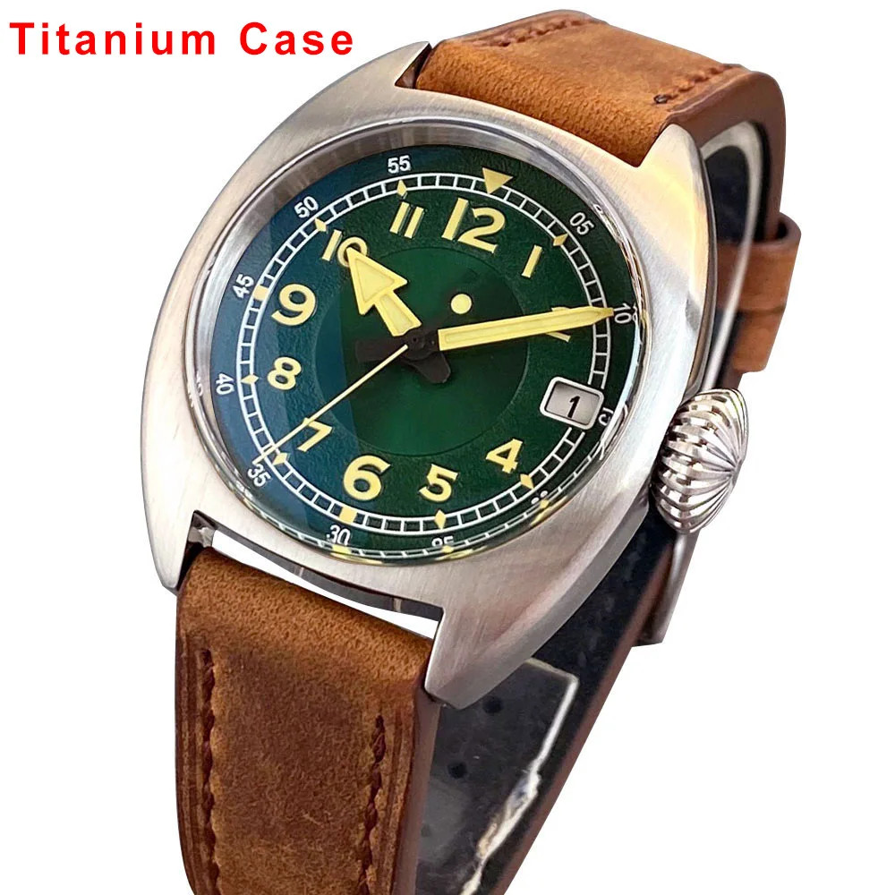 Sapphire Glass Full Solid CnSu8 Bronze Automatic Men Watches For Japan NH35 36mm