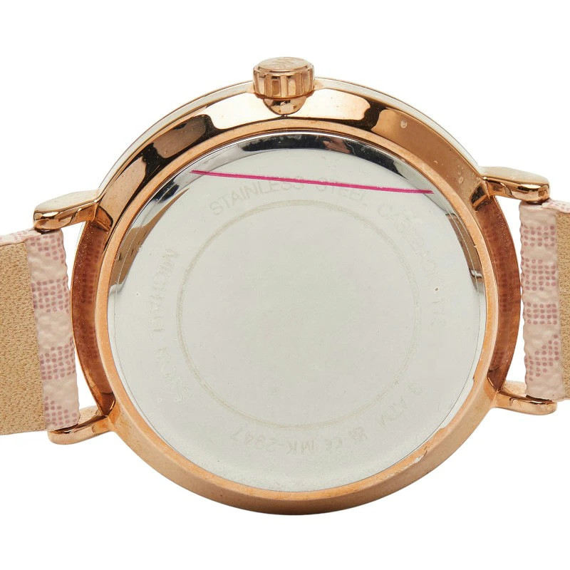MICHAEL KORS PYPER Watch MK2947 Quartz White Dial Stainless Steel Leather Women’