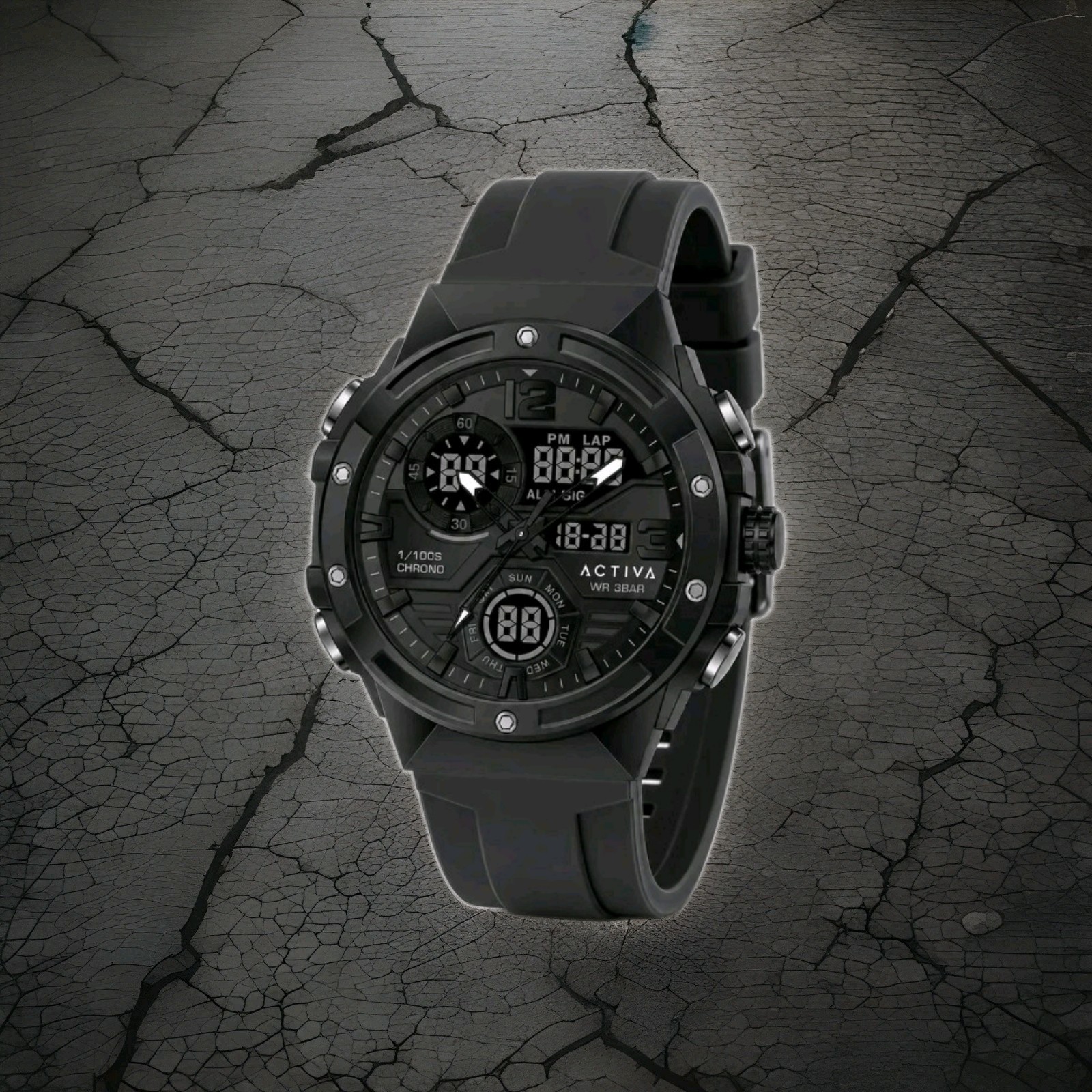 Activa Virtux X Invicta Digital Men’s Watch – SPEC-OP 51mm. Black (ACW8118-003)