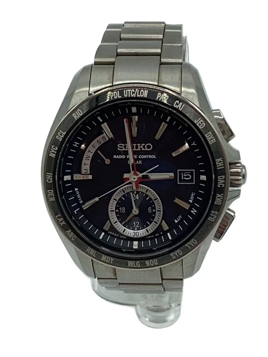 SEIKO Solar Watch Analog SLV 8B54 0BB0