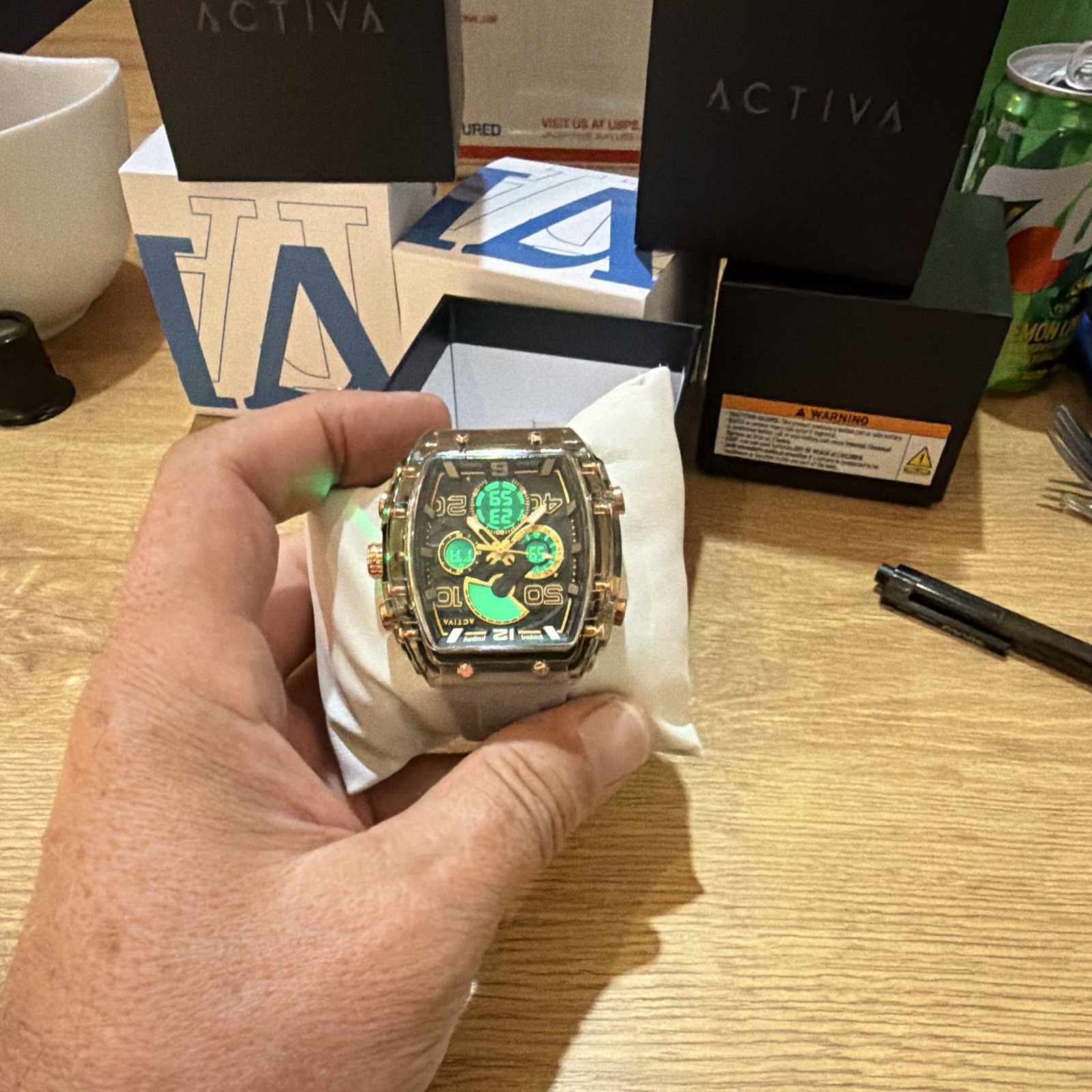 Activa X Invicta Digital Essentials Men’s Watch -.45mm Apricot ACW8109-007