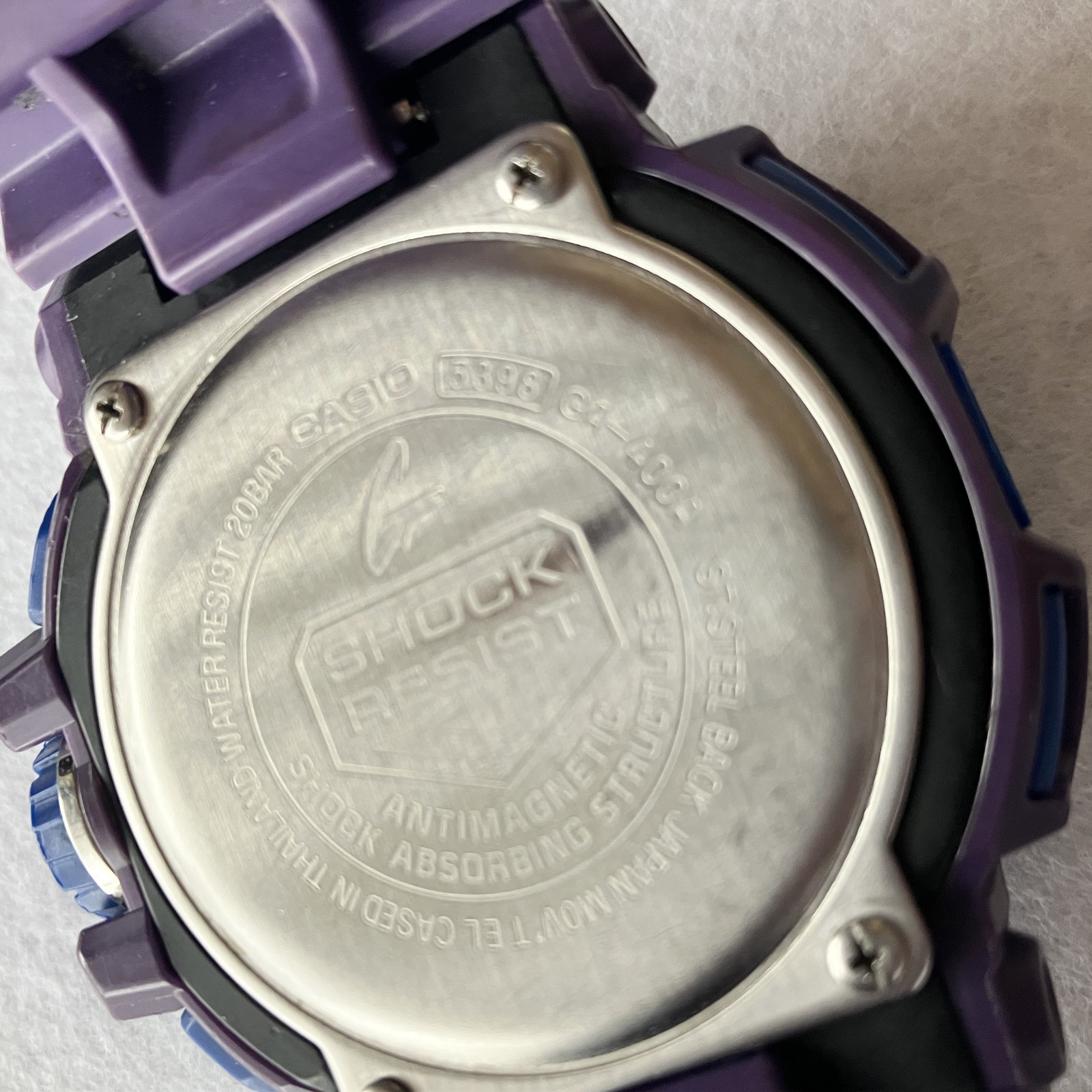 Casio G-SHOCK GA-400A Purple Analog Digital Men’s Watch Used Japan