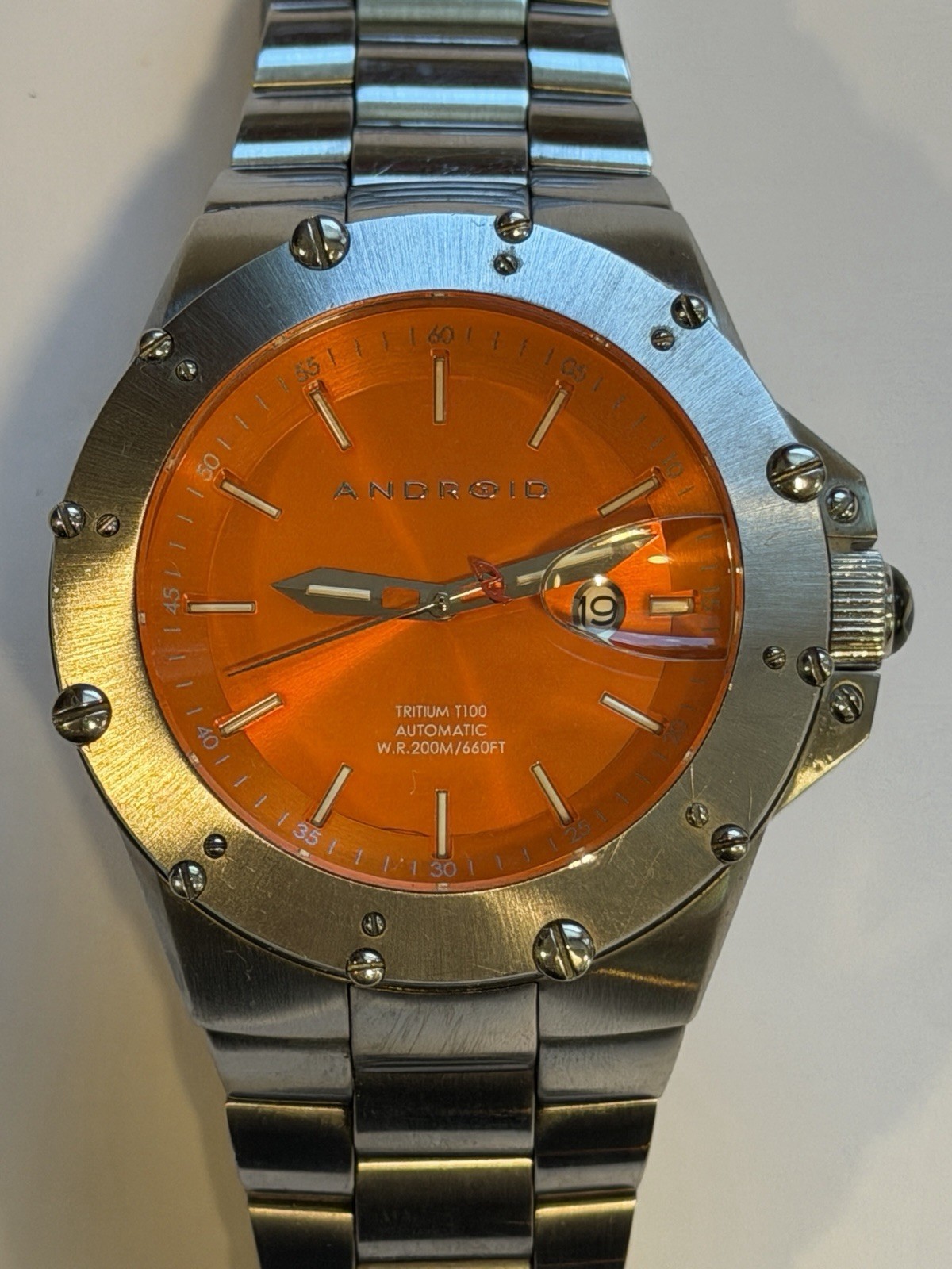 Men’s Android Dive Master T100 orange face