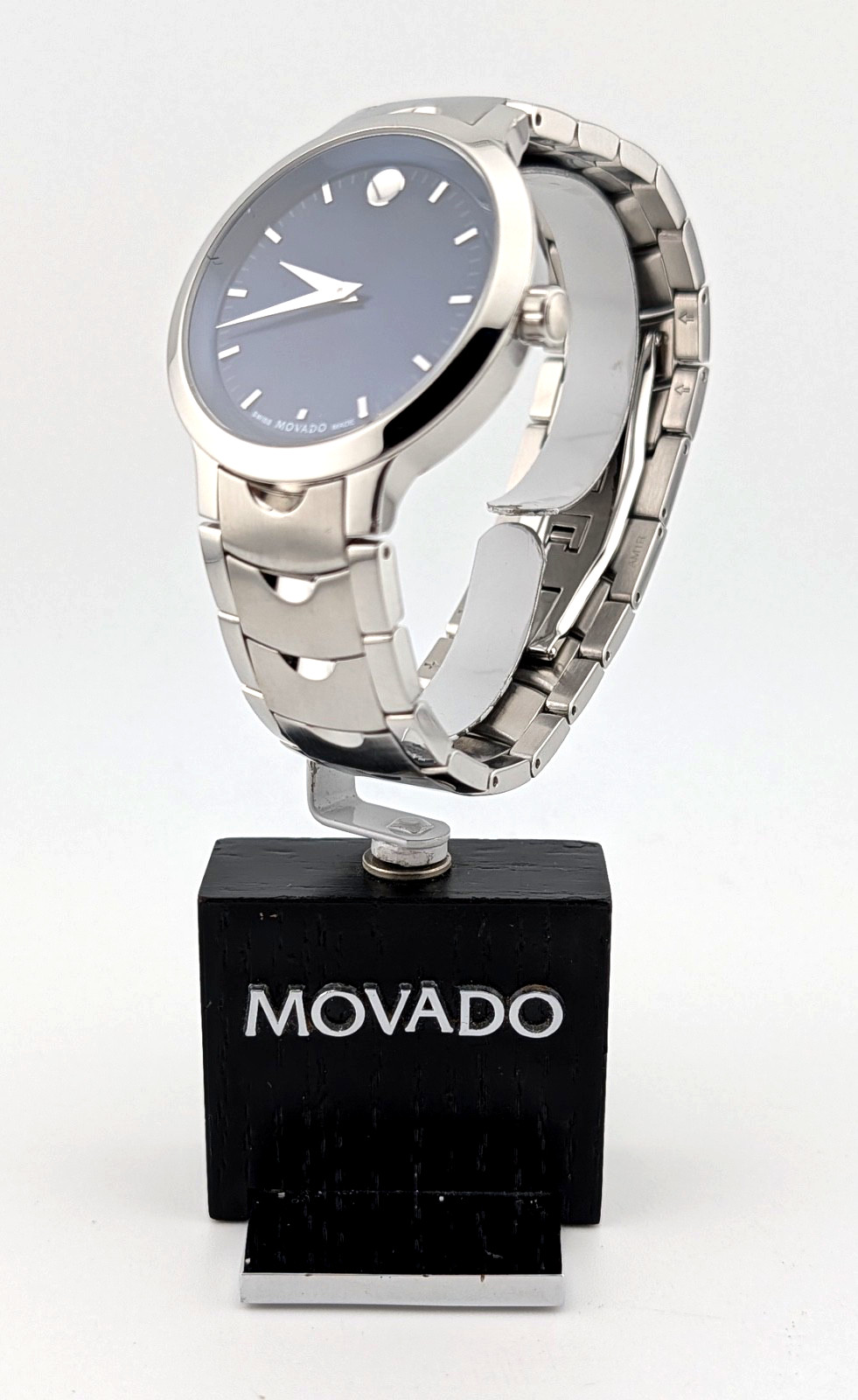 Movado Men’s Luno Steller SS W/Azure Blue Dial/SS Band: #56.2.14.1362 ~ NEW