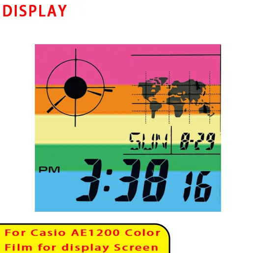 42 Style Display Color Screen Filter for Casio AE1200 Display HD Gradient Filter