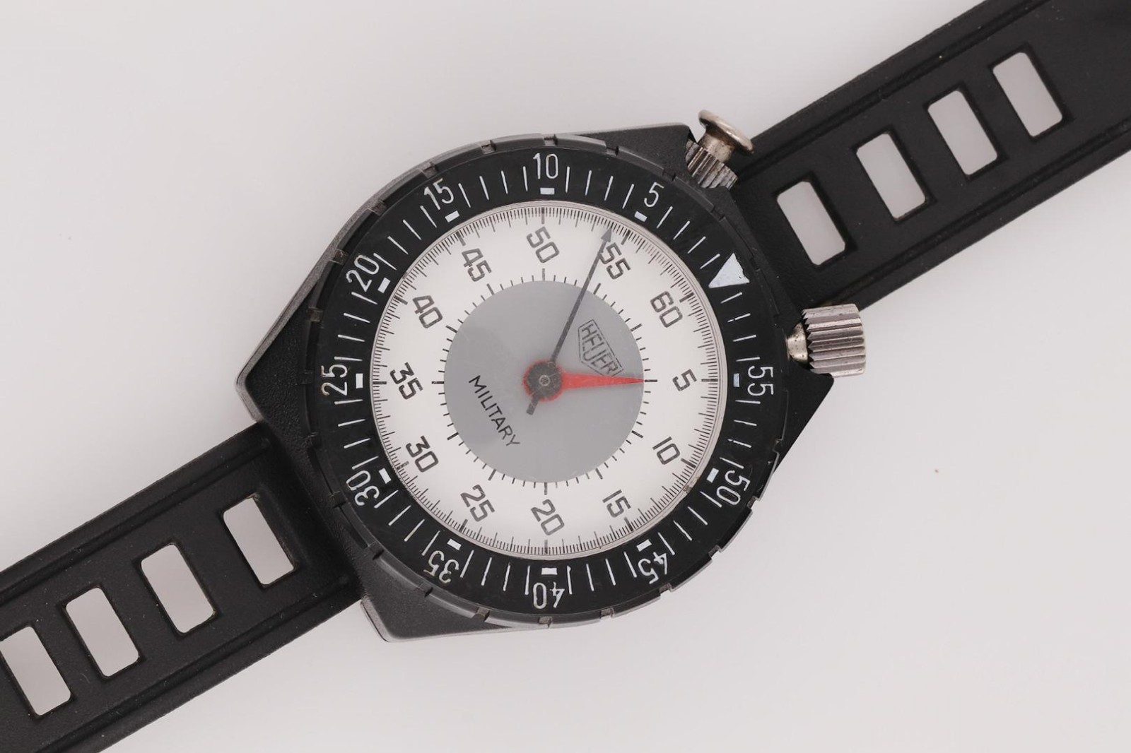 HEUER – Military Stopwatch – Ref 202.508 – Vintage 1980s Collectable