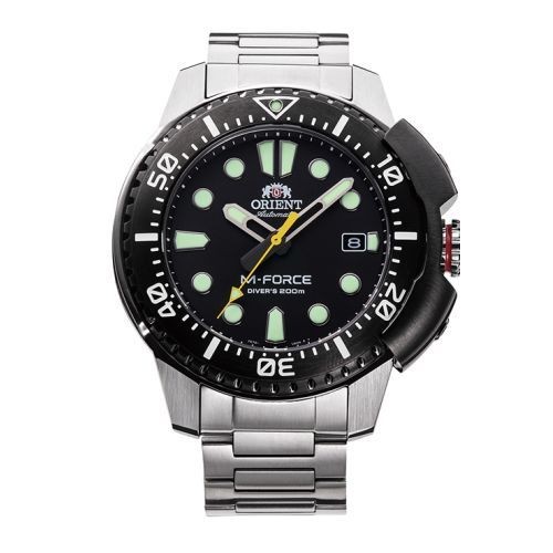 Orient RN AC0L01B black sports automatic winding with hand winding wristwatch me