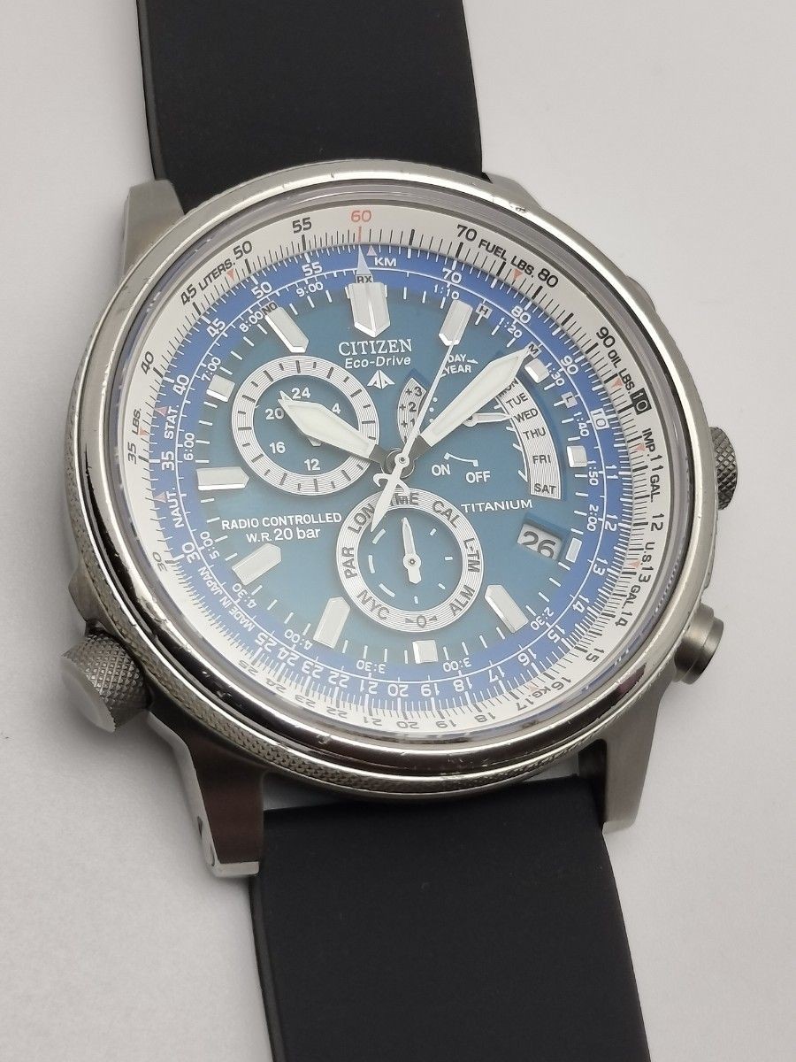 Citizen Promaster PMP56-2902 E600 Eco-Drive Radio Titanium Watch