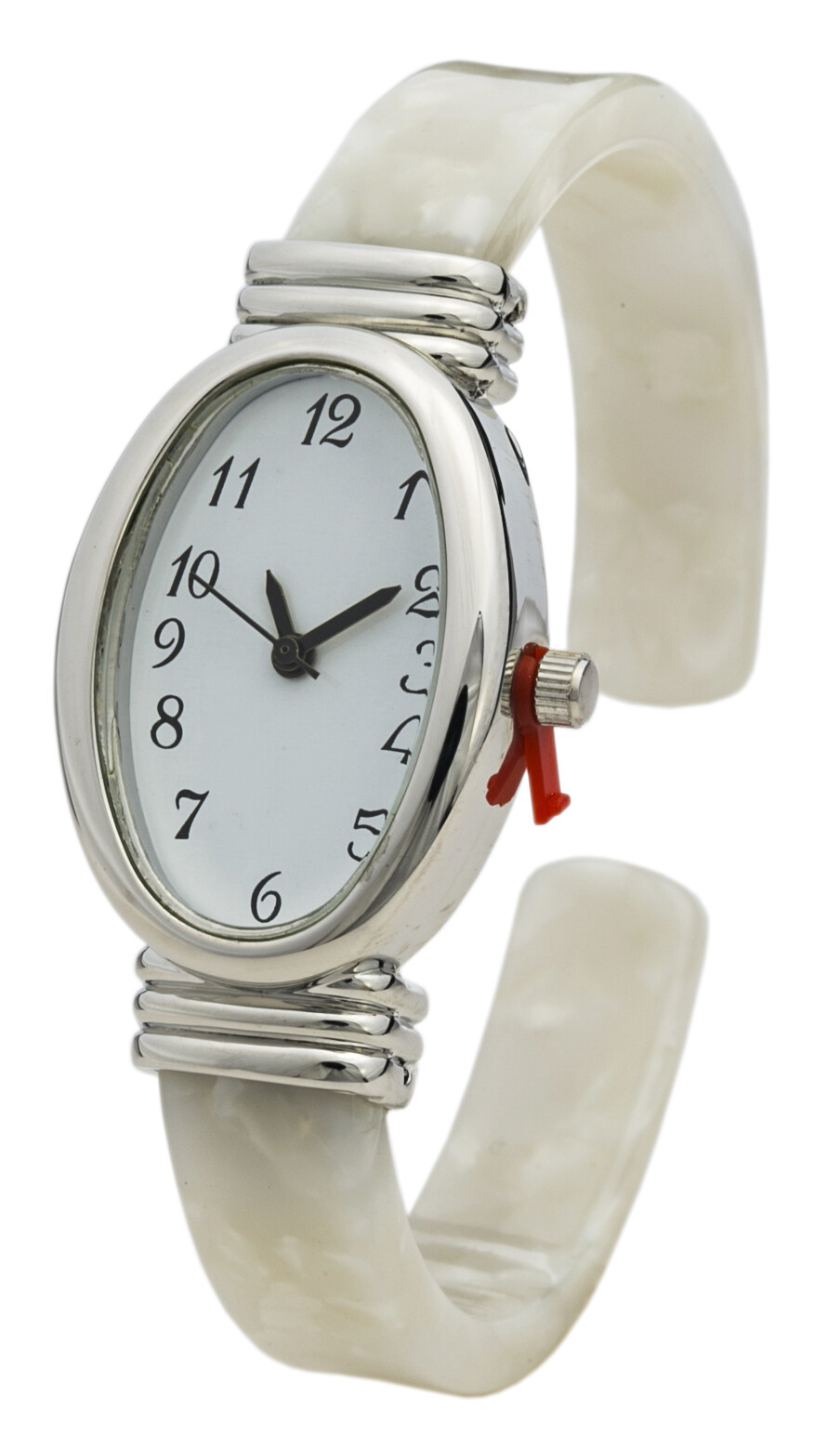 Blekon Collections Women’s Quartz 21mm Oval Case Colored Acrylic Bangle Watch