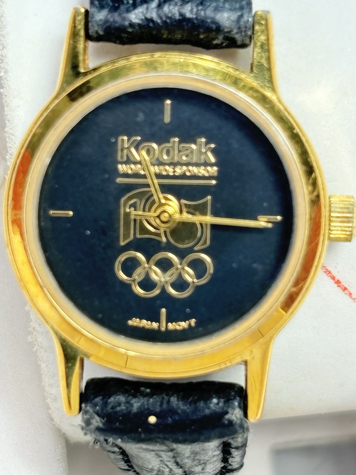 Kodak 1996 Olympic Sponsor 100 Years Watch, Original Leather Band, Gifts For Her