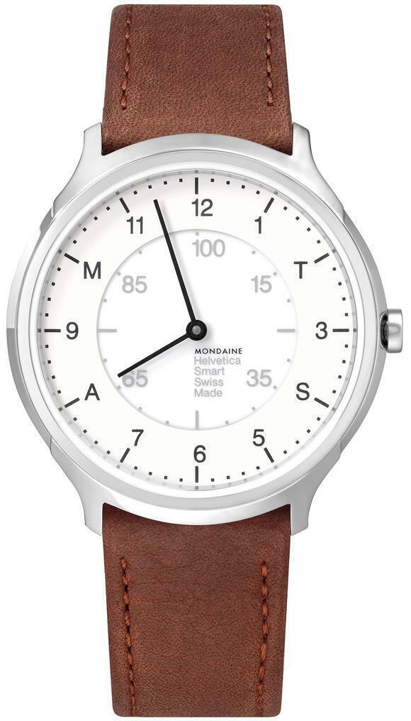 Mondaine Smartwatch MH1.R2S10.LG Unisex Helvetica No1 Regular Brown Strap
