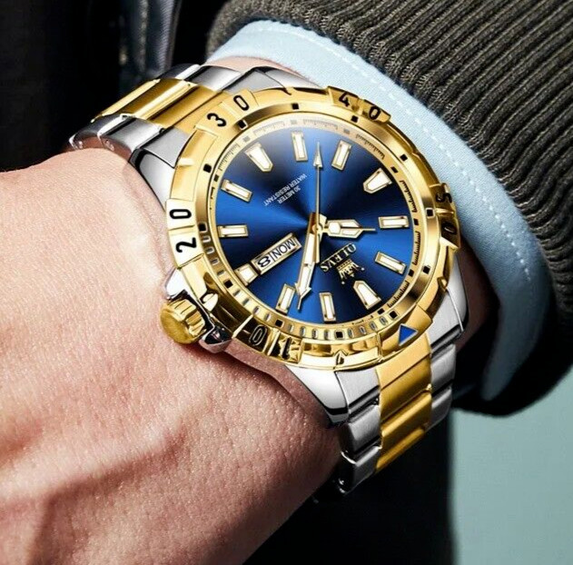 Waterproof Quartz Luminous Luxury OLEVS Watch Business Men’s Date Men Strap