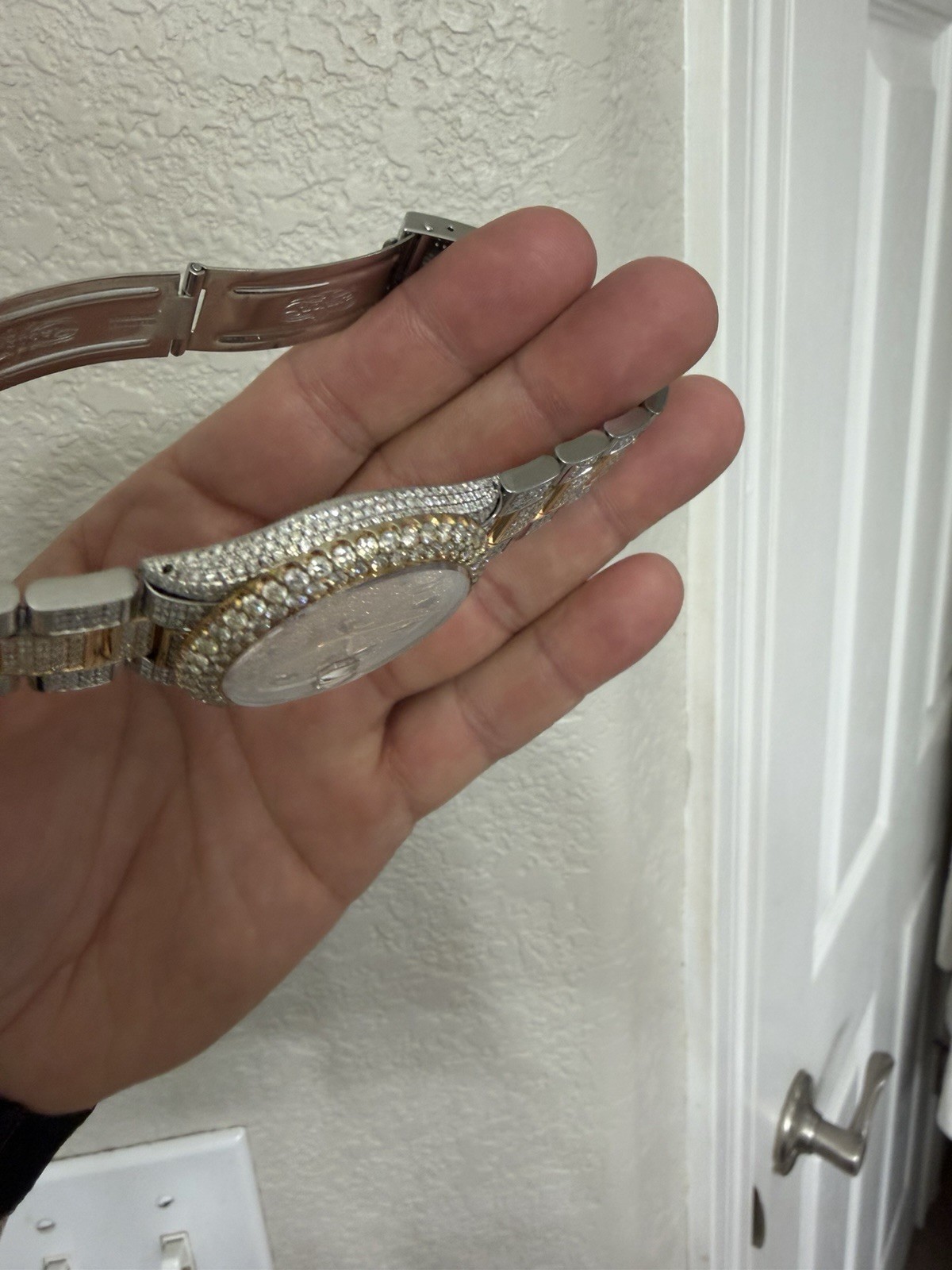 ROLEX 36MM DATEJUST FULL DIAMONDS – CUSTOM ARABIC DIAL 16.0ct
