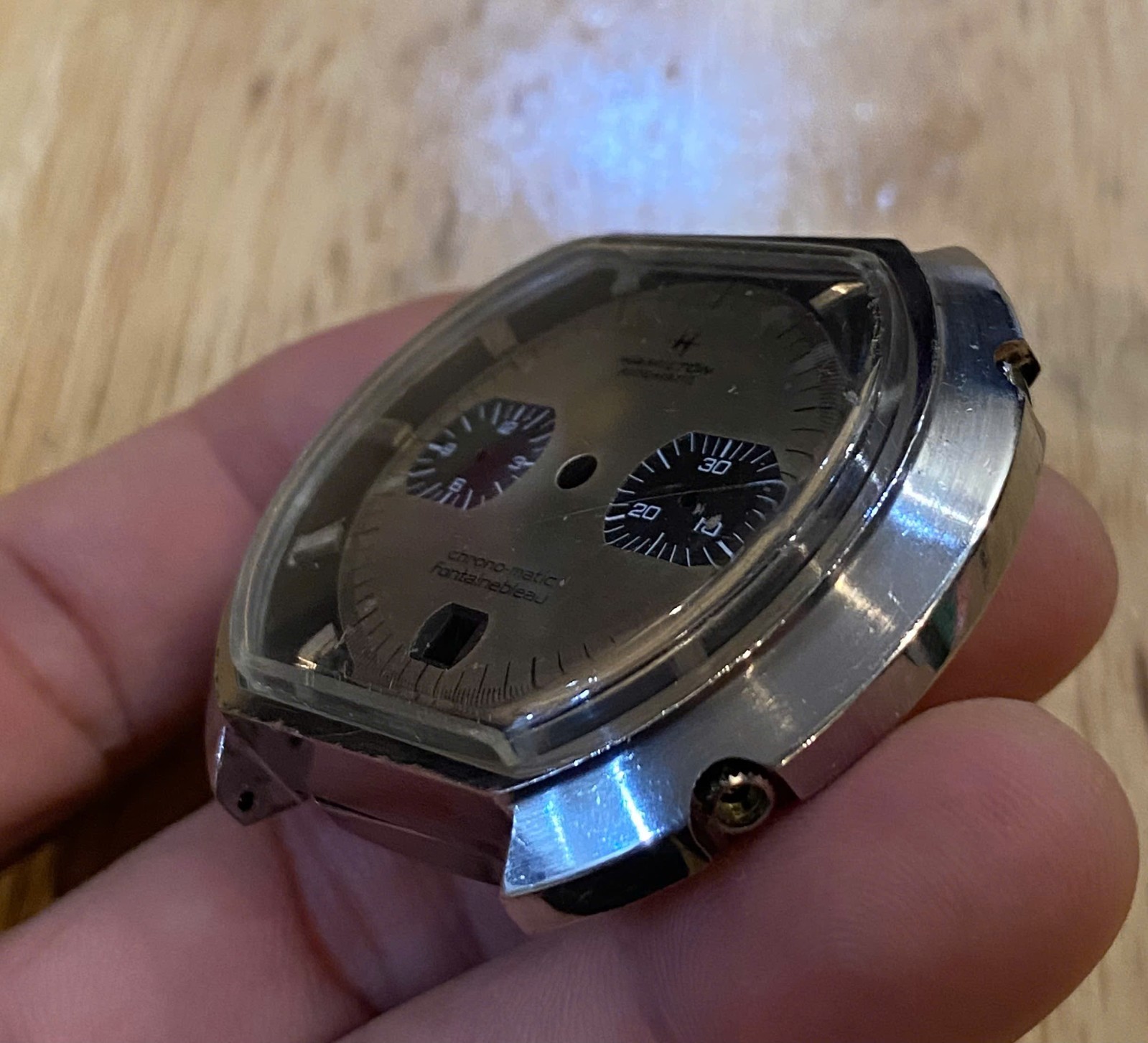 vintage Rare Hamilton Case, Dial, Crystal Only Panda Cal 11 Part Repair/Project