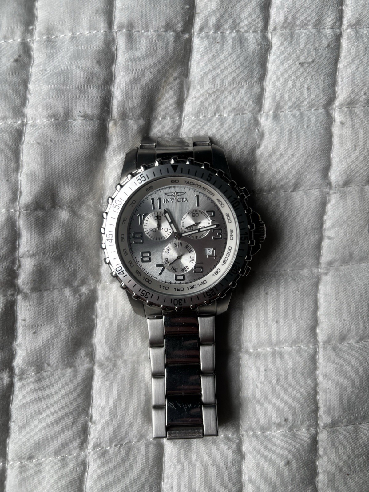 Invicta Specialty 6620 45mm Silver Stainless Steel Case and Strap